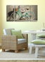 Wallity Reloj de Pared Decorativo de Lienzo Multicolor (3 Piezas)